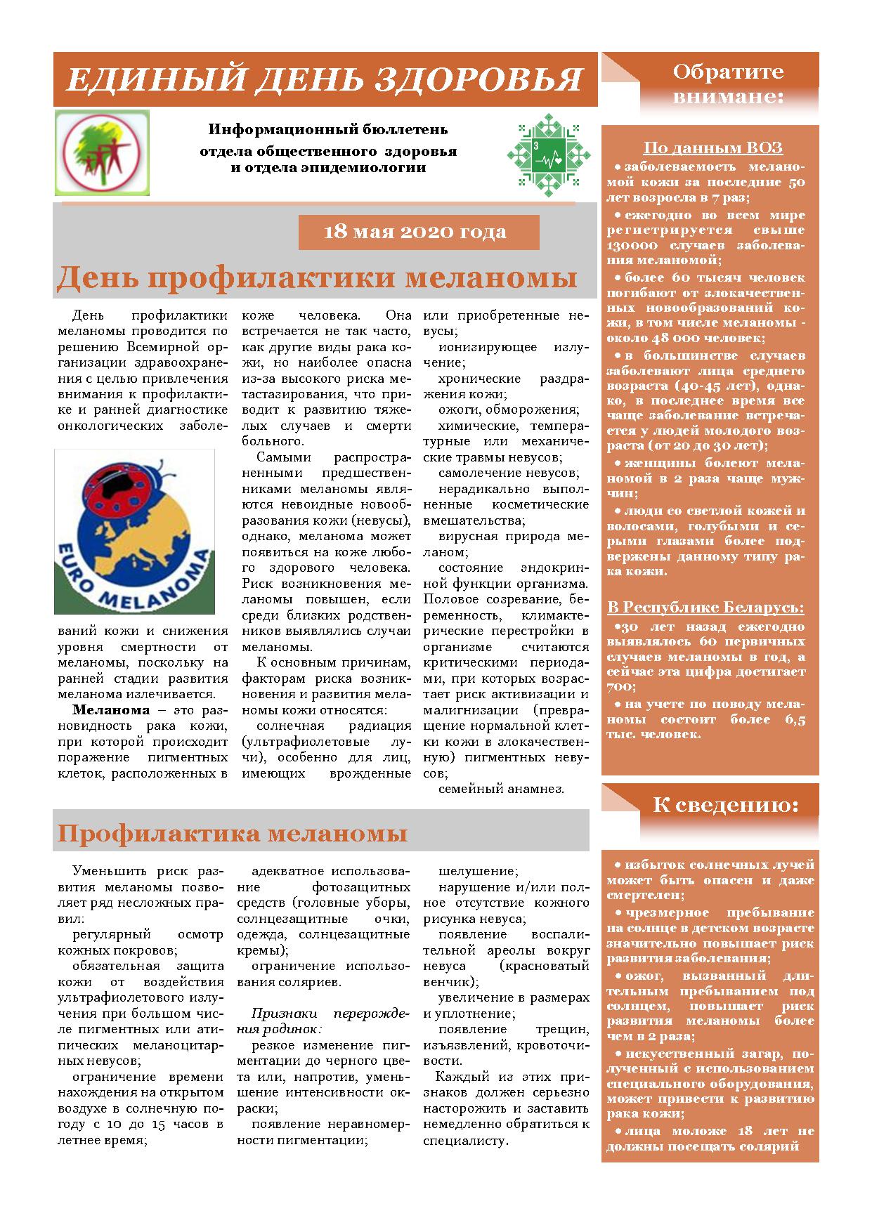 Меланома 2020